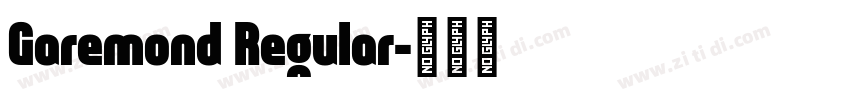 Garemond Regular字体转换